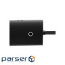 Концентратор Baseus USB-C to 4xUSB 3.0 0.25m black (WKQX030301)