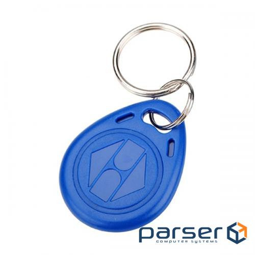 Безконтактний брелок ID Em-Marine 125 КГц (TK4100) (ДЛЯ ПЕРЕЗАПИСУ) колір синій Упа (YT33357 50шт) )