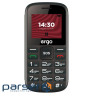 Мобильный телефон Ergo R202 Dual Sim Black, 2" (160х128) TFT / кнопочный моноблок / Uni (R202 Black)