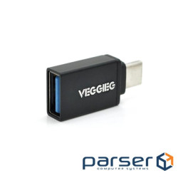 Перехідник VEGGIEG OT-B USB3.0(AF) OTG => Type-C(M), Black, Пакет