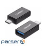 Перехідник OTG USB 3.0 AF to USB-C US173 black Ugreen (20808)