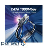 Патч-корд 10м UTP cat 6 RJ45 TopSpeed Ethernet Round Cable Black Essager (EXCWXY-JSF01)