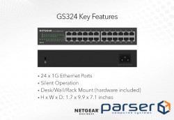 Комутатор NETGEAR GS324 (GS324-200EUS)