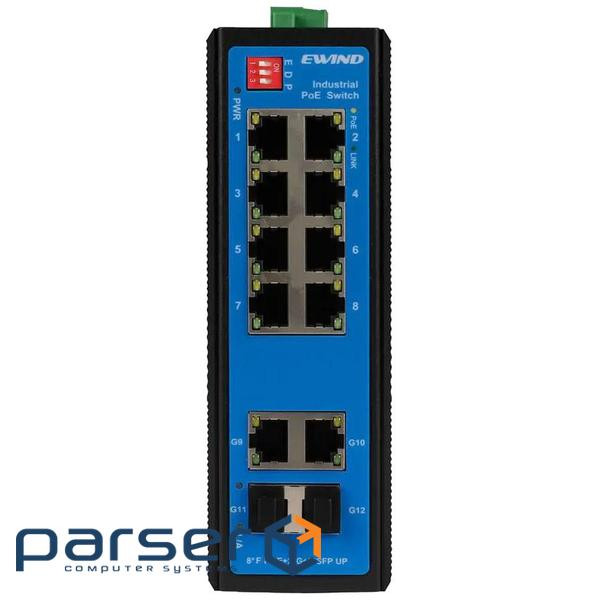 8-портовий промисловий 10/100M PoE Ewind EW-PIS1712-8FE