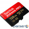 Карта пам'яті SanDisk 128GB microSDXC C10 UHS-I U3 R200/W90MB/s Extreme Pro V30 (SDSQXCD-128G-GN6MA)