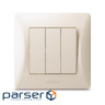 Switch Videx BINERA 3kl cream (VF-BNSW3-CR)