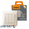 Switch Videx BINERA 3kl cream (VF-BNSW3-CR)