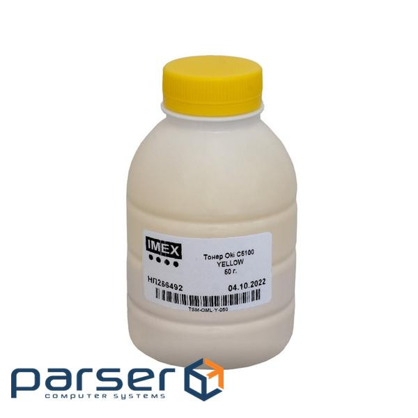 Тонер Oki C5100 Yellow 50 г, OML Imex (TSM-OML-Y-050)