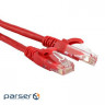 Патч-корд Atcom, UTP, RJ45, Cat.6, мідь, 0.5 м, червоний (9219)