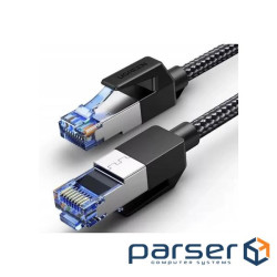Патч-корд 10м, S/FTP cat 7 RJ-45 COPPER black Ugreen (U_30795)