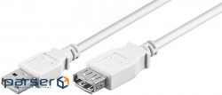 Кабель Goobay подовжувач USB2.0 A M/F 0.6m,AWG24+28 2xShielded D=4.0mm Cu (75.09.6197-1)