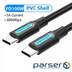 Date cable USB-C to USB-C 1.0m 2.0 100W Vention (COTBF)