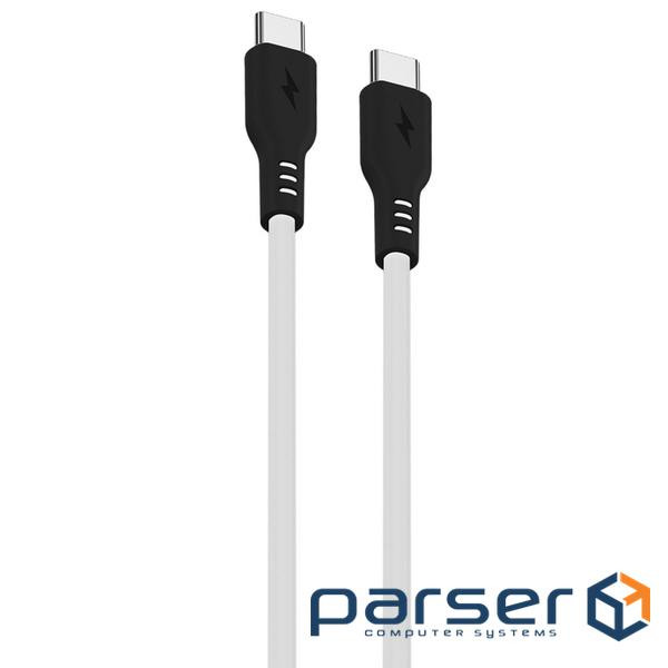 Кабель Proove Rebirth Type-C to Type-C 60W (1m) white (CCRE60002202)