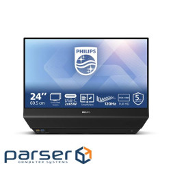 Монiтор TFT PHILIPS 23.8" Dual Sided 24B2D5300/00 IPS FHD 120Hz 2*HDMI USB-C MM Black
