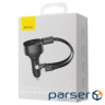Автомобільне ЗУ Baseus Enjoyment Retractable 2-in-1 Type-C + Type-C 33W black (C00035500111-00)