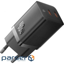Зарядний пристрій BASEUS GaN5 Pro Fast Charger C+C 40W Black (CCGP180101)