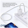 Кабель ColorWay USB Type-C - Lightning (M/M), (braided cotton) (PD Fast Charging 2 (CW-CBPDCL068-GR)