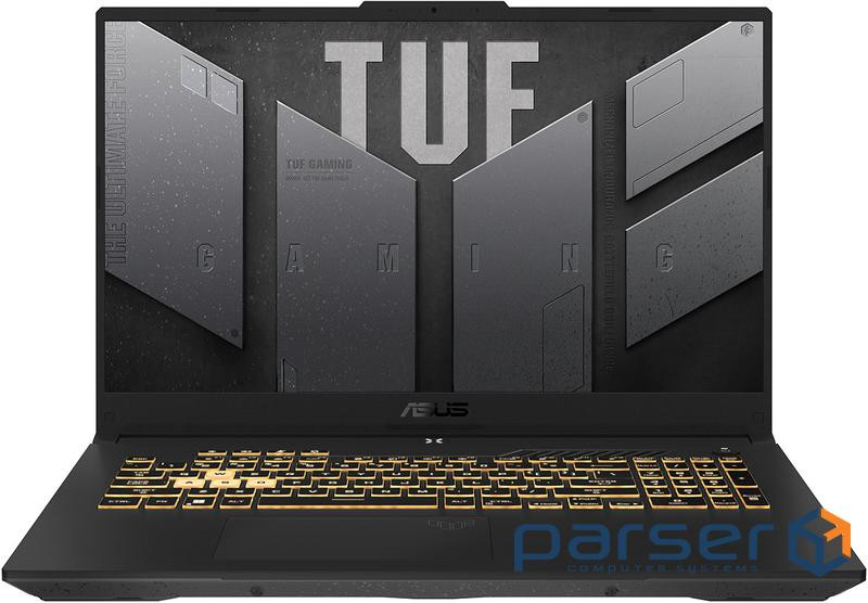 Ноутбук 17" Asus TUF Gaming F17 FX707VJ-HX027 Mecha Gray, 17.3" (1920x1080, IPS, 144 Гц), Intel Core
