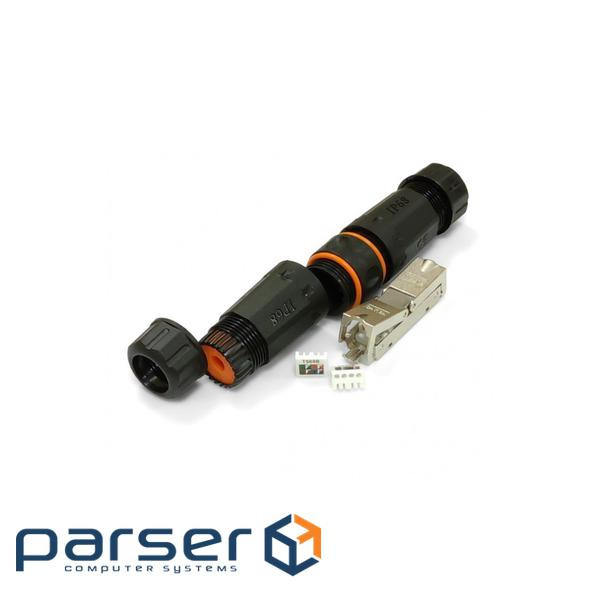 Конектор RJ45 водонепроникний IP68, cat.6A STP Eserver (WT-2611)