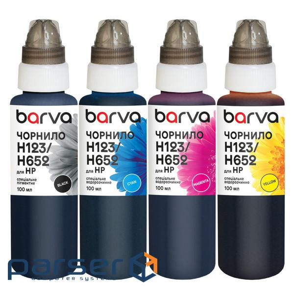 Чорнило Barva HP 46/123/651/652 4x100 мл, special, pigmented BK+C/M/Y (H652-100-MP)