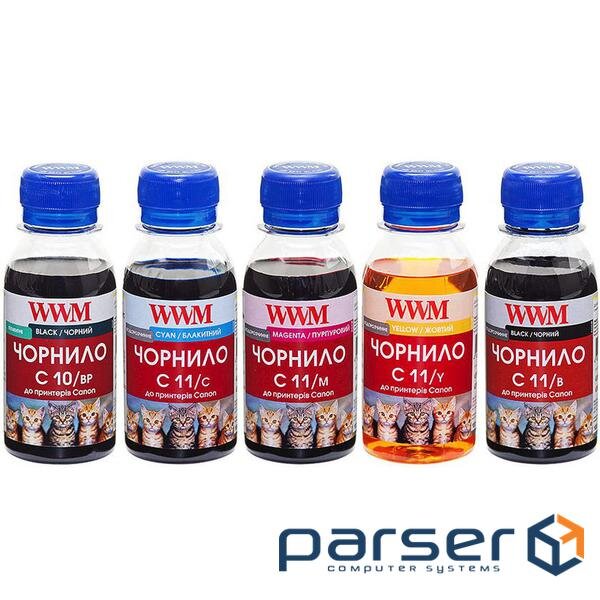 Чорнило WWM CANON PGI520/CLI521 BP/B/C/M/Y SET (C10/11SET5-2)