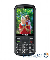 Мобільний телефон Sigma mobile Comfort 50 Optima Type-C Dual Sim Black (4827798122310), 3.5'' (480х 32