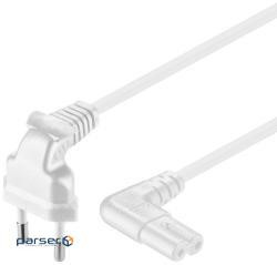 Кабель блока живлення Goobay IEC(EuroPlug)-(C7)Euro8 M/M 0.75m,90йовниз/ 90йовбок (75.09.7345-1)