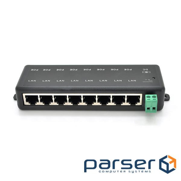 8-портовий POE-інжектор живлення, з 8xRJ45 портами Ethernet 10 / 100Мбит / с, IEEE802.3 (XLYPOE0808) , IEEE802.3 (XLYPOE0808)