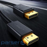 Кабель UGREEN DP102 DP1.2 Male to Male Cable DisplayPort 3м Black (10212)