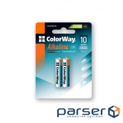 Battery COLORWAY Alkaline AAA 2pcs/pack (CW-BALR03-2BL)