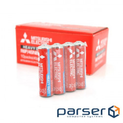 Батарейка Heavy Duty MITSUBISHI 1.5V AA/ R6P, 2S shrink pack,400pcs/ ctn (MS/RP6/4SP)