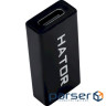 Адаптер HATOR USB 3.0 Female to Type-C Female Black (ACC-215)