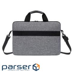 Сумка для ноутбука Merlion 14'' Stripe, з плечовим ремнем , Gray (YT-MR15StrBk Gray)