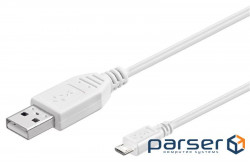 Кабель Goobay USB2.0 A-microB M/M 0.6m, AWG28 2xShielded Cu (75.09.6192-1)