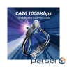 Патч-корд 15м UTP cat 6 RJ45 TopSpeed Ethernet Round Cable Black Essager (EXCWXY-JSE01)