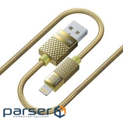 Luxe Cube Premium USB-Lightning Cable, 1m, Gold (8886668686150)