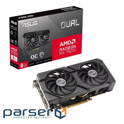 Відеокарта ASUS Dual Radeon RX 7600 EVO OC Edition 8GB GDDR6 (90YV0LD0-M0NA00)