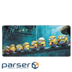 Коврик 300*800 тканинний Minions з боковою прошивкою, толщина 3 мм, Пакет (MA206)