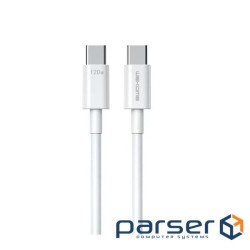 Кабель WK WDC-175 USB-Type-C - USB-Type-C (M/M), 1.2 м , 20 W, White (6941027640012)