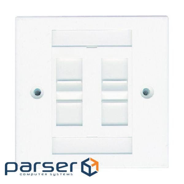 Розетка 4хRJ45, UTP 5e, внутр., біла MOLEX WNC-00009-02