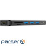 Порт-реплікатор Silicon Power Docking Station USB-C 7-in-1 Boost SU20 Silver Alum (SPU3C07DOCSU200G)