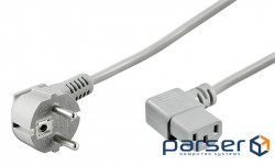 Кабель блоку живлення Goobay IEC(Schuko)-(C13) M/F 2.0m,90ё/ 90ё 0.75mm Cu (75.05.0079-10)