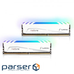 Computer memory module DDR4 64GB (2x32GB) 3600 MHz Redline Lumina RGB Whit (MLB4C360JNNM32GX2)