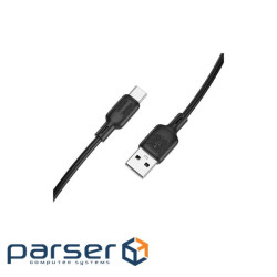 Кабель BOROFONE BX113 Lenny silicone charging data cable Type-C(L=1M) Black (6941991115431)