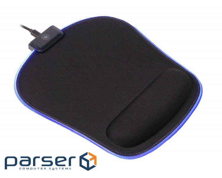 Килимок для мишки Maxxter MMP-LEDPAD-BK