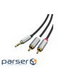 Аудіо кабель CableTime 3.5мм - 2x RCA, 3 м (CA914067) (CA914067)