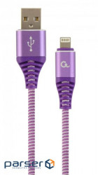 Date cable USB 2.0 AM to Lightning 2.0m Cablexpert (CC-USB2B-AMLM-2M-PW)