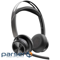 Навушники Poly Voyager Focus 2 MS Stereo USB-C + USB-C/A Adapter + Charging Stand Black (9T9J6AA)