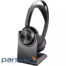 Навушники Poly Voyager Focus 2 MS Stereo USB-C + USB-C/A Adapter + Charging Stand Black (9T9J6AA)