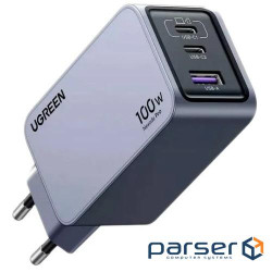 Зарядний пристрій Ugreen 3xUSB 100W (2xUSB-C+USB-A) Gan Nexode Pro X757 (25874)